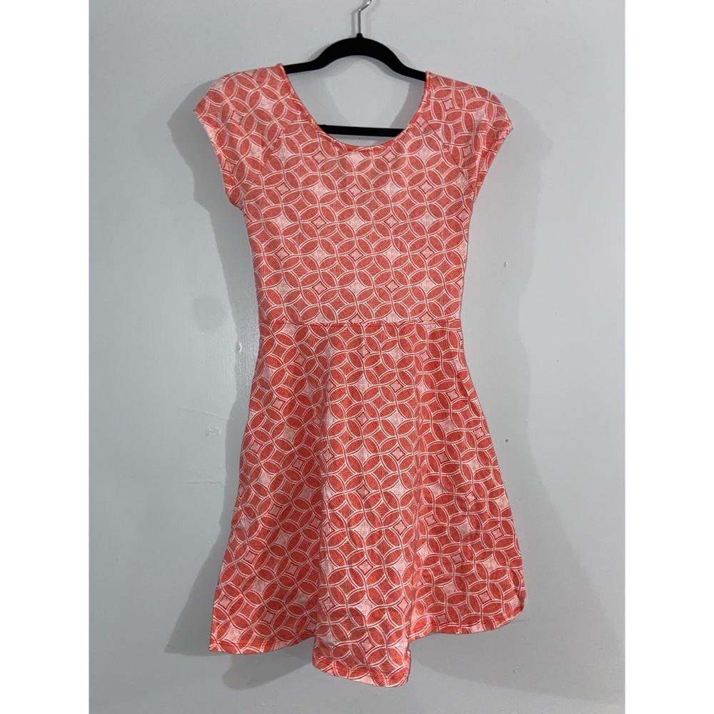 Orange Patterned Dress